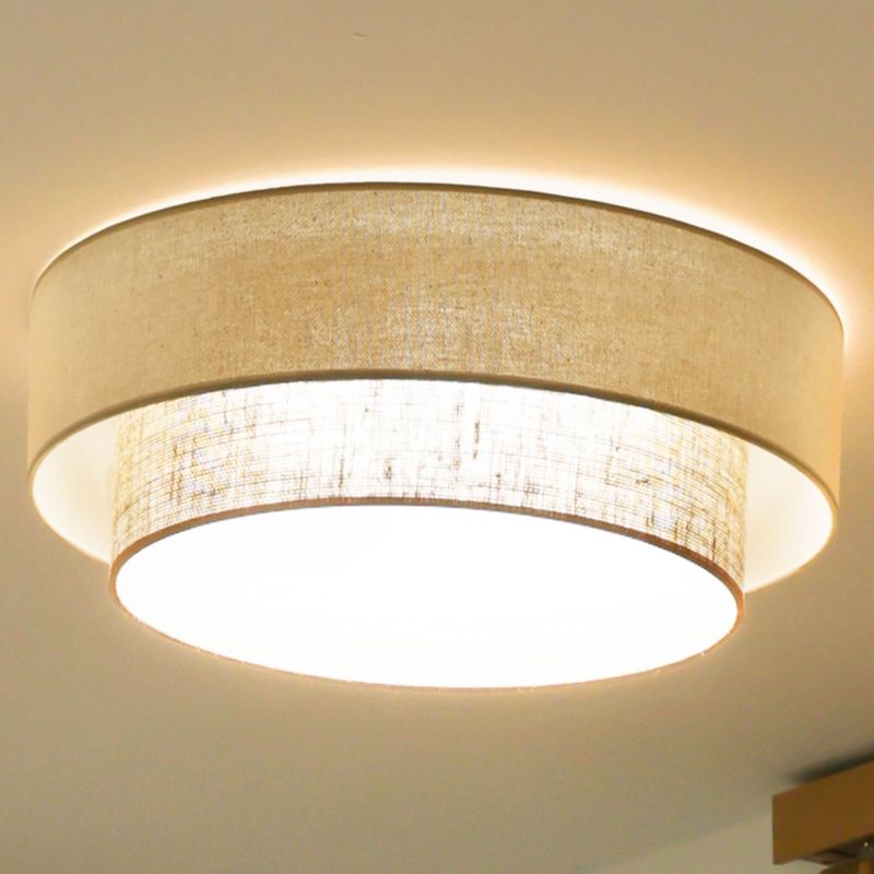 Plafon Duolla Boho LED 45 cm Beige/Jute