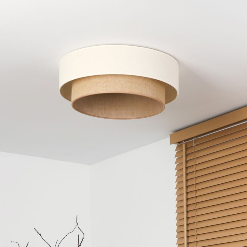Plafon Duolla Boho LED 45 cm Beige/Jute