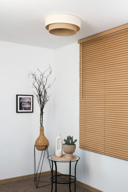 Plafon Duolla Boho LED 45 cm Beige/Jute
