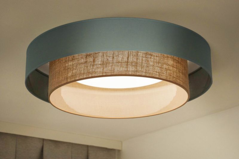 Loftslampe Duolla Boho LED 45 cm Salvie/Jute
