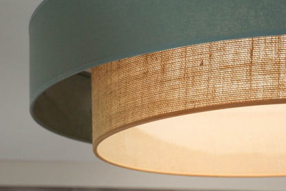 Loftslampe Duolla Boho LED 45 cm Salvie/Jute