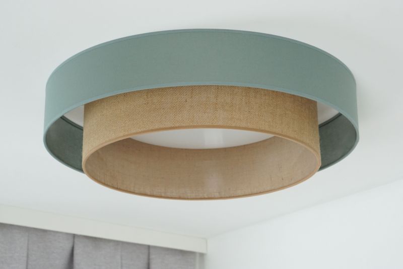 Loftslampe Duolla Boho LED 45 cm Salvie/Jute