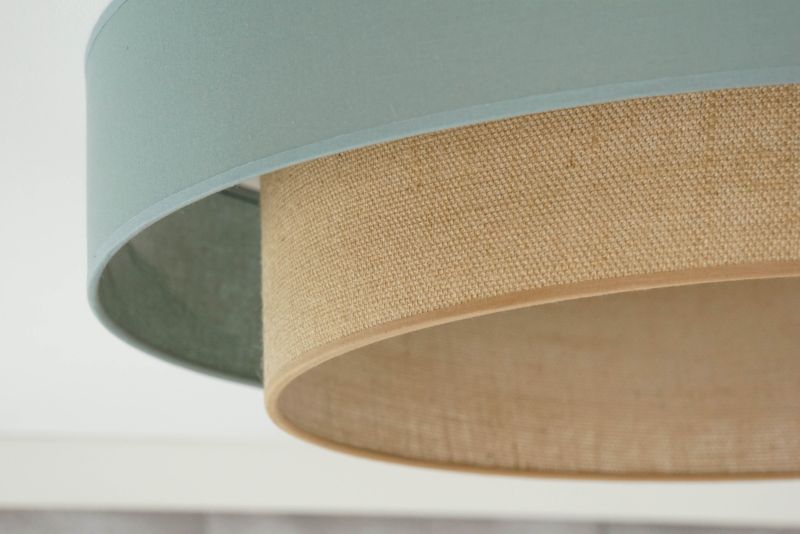 Loftslampe Duolla Boho LED 45 cm Salvie/Jute