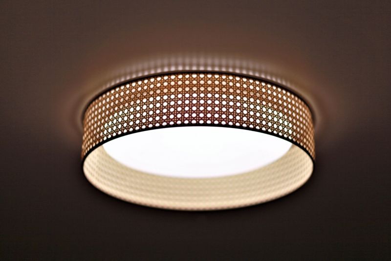 Duolla Roller LED rattan plafond