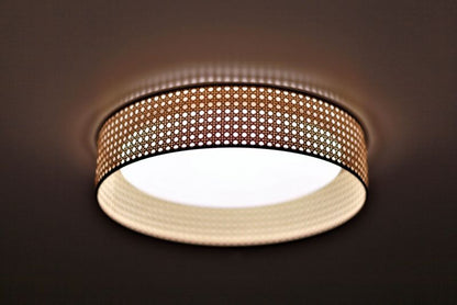 Duolla Roller LED rattan plafond
