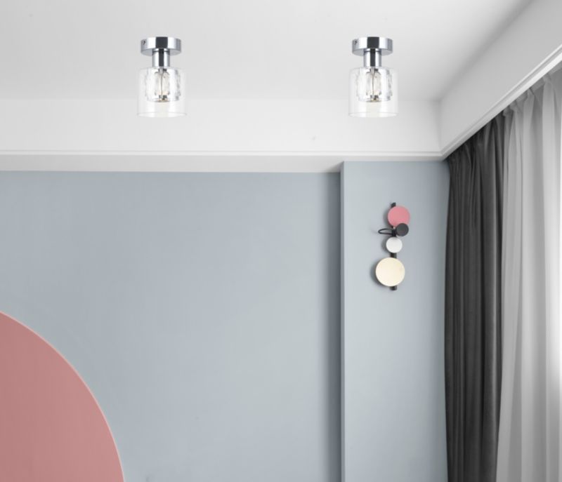 Loftlampe Elmo 1 x E14 Krom