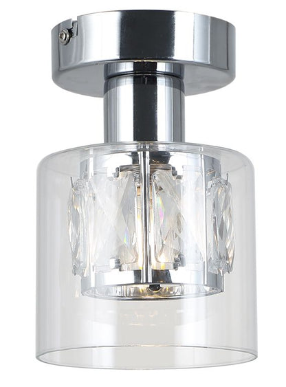 Loftslampe Elmo 1 x E14 Krom