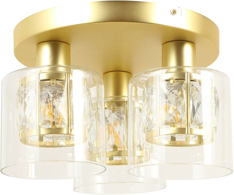 Plafond Elmo 3 x E14 mat‑guld