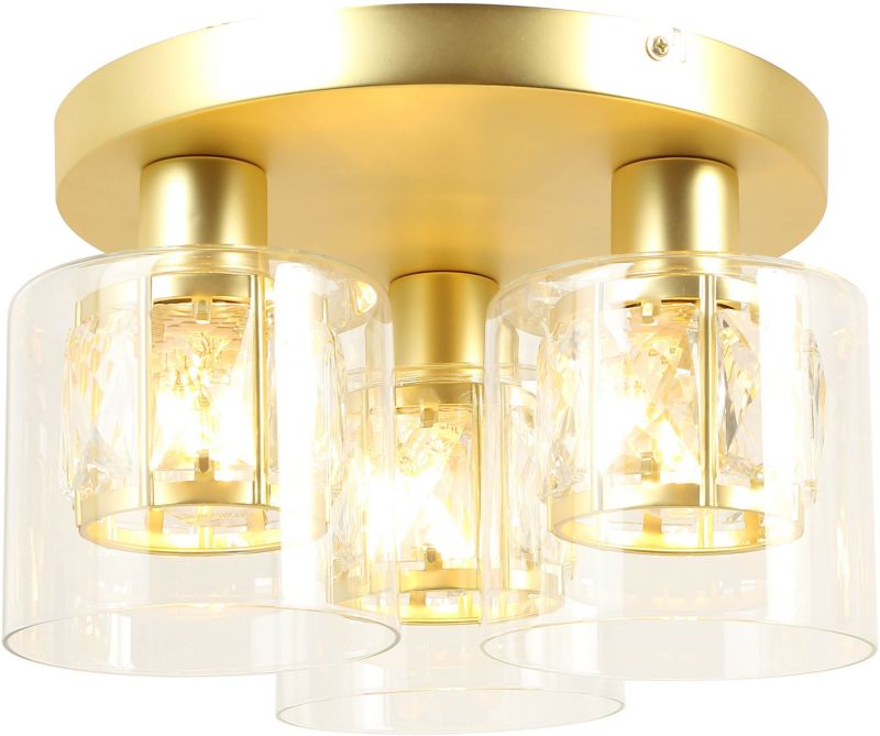 Plafond Elmo 3 x E14 mat‑guld