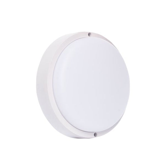 Germina 20W rund kælderlampe i hvid, 1 stk.