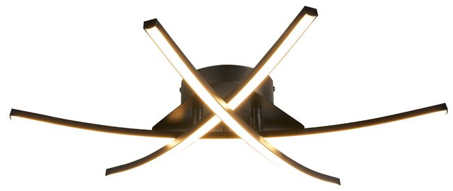Loftslampe Alani 3xLED 1700 lm Sort Mat