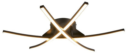 Loftslampe Alani 3xLED 1700 lm Sort Mat