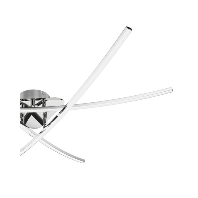 LED-loftlampe Alani 3400 lm 3000 K Krom