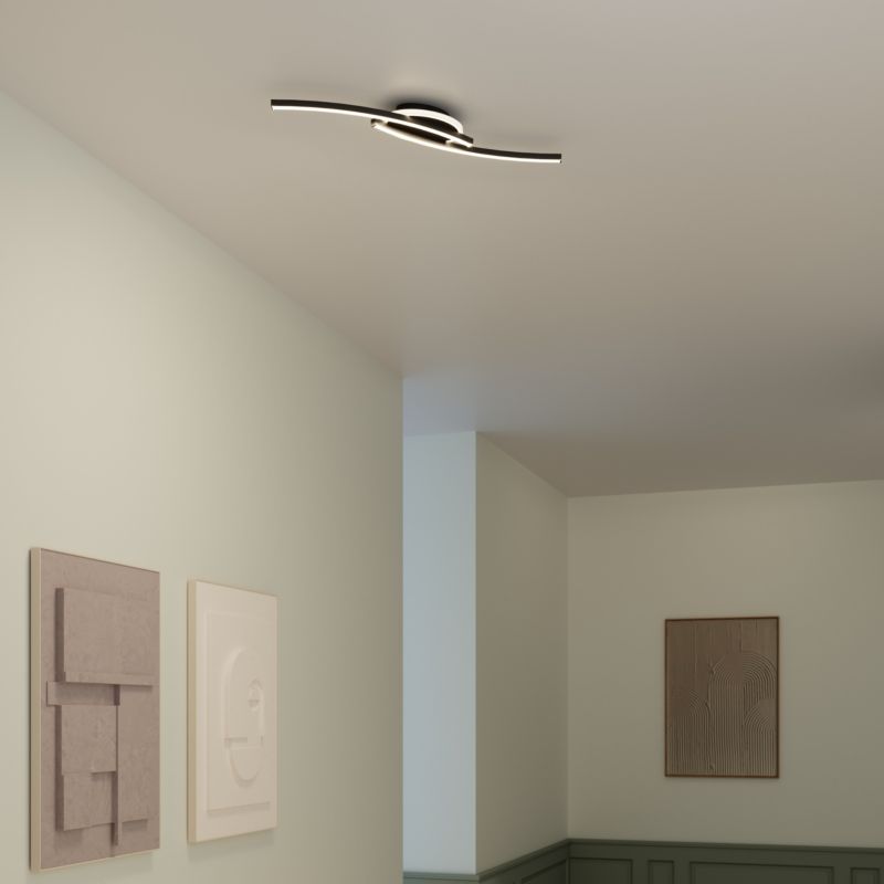 Loftslampe Consolida 3 Trins 4000 K Sort