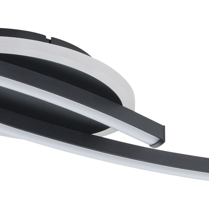 Loftslampe Consolida 3 Trins 4000 K Sort