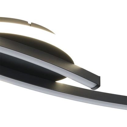 Loftslampe Consolida 3 Trins 4000 K Sort