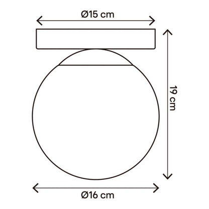 GoodHome Dorres E14 plafondæksel i mat‑guld