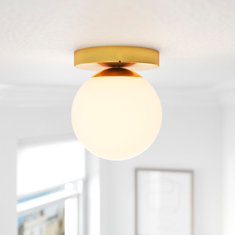 GoodHome Dorres E14 plafondæksel i mat‑guld