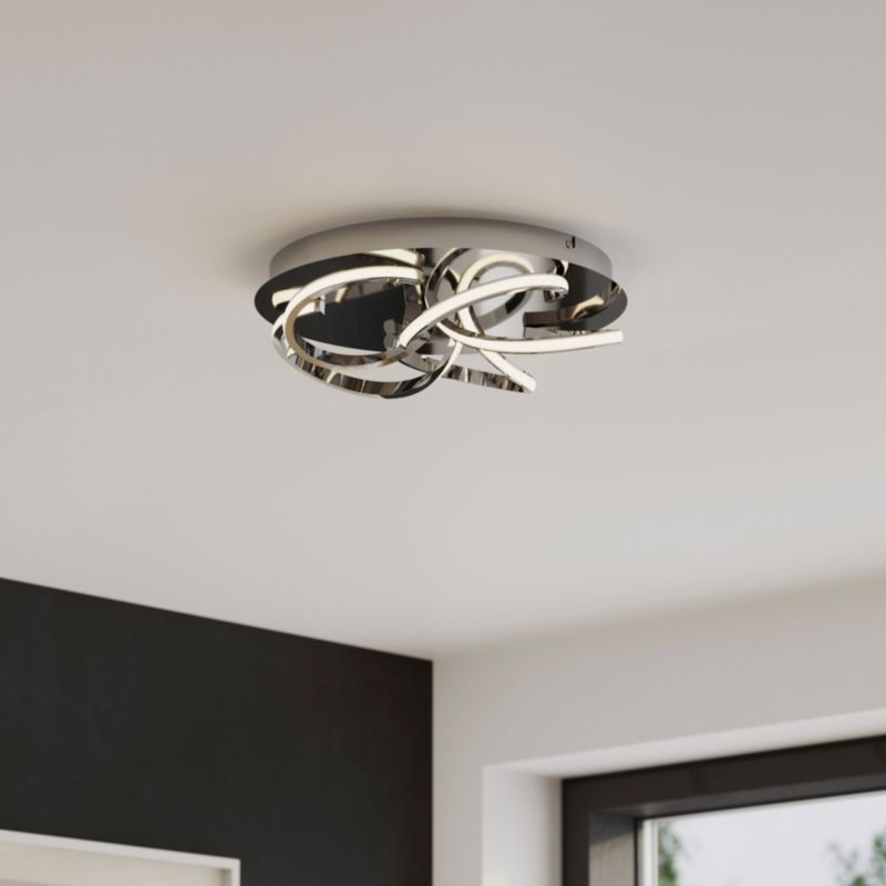 Loftslampe Dossi 2000 lm 3000 K Krom
