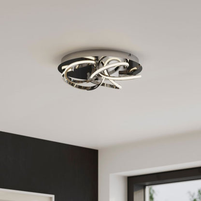 Loftslampe Dossi 2000 lm 3000 K Krom