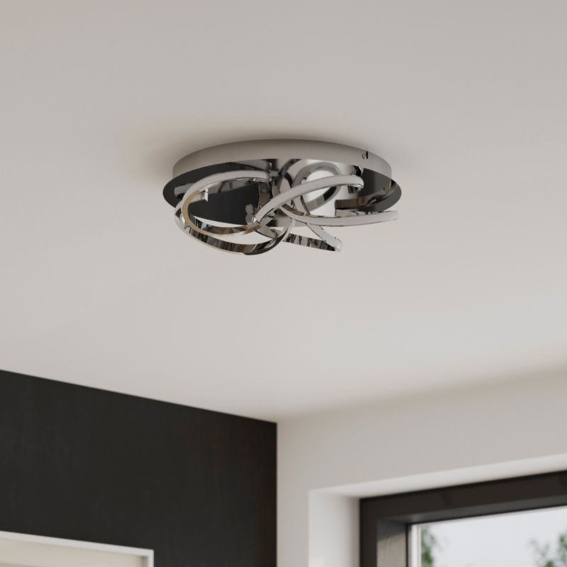 Loftslampe Dossi 2000 lm 3000 K Krom