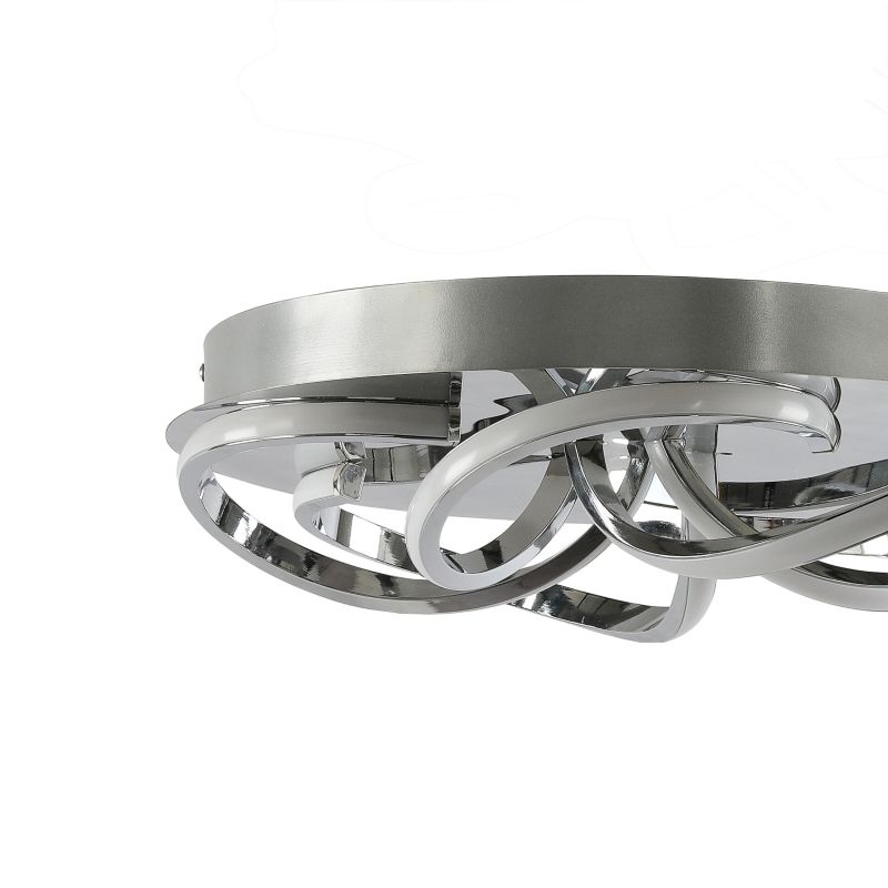 Plafon GoodHome Dossi 2000 lm 3000 K Krom
