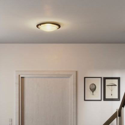 Plafond GoodHome Hubaa 29 cm mat-sort