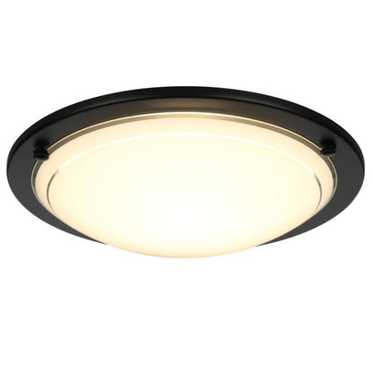 Plafond GoodHome Hubaa 29 cm mat-sort