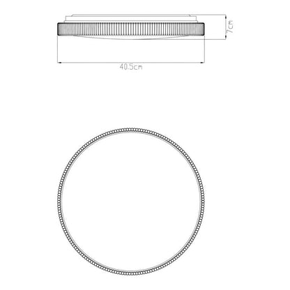 Loftslampe Myrsine 2950 lm CCT 40 cm med Fjernbetjening