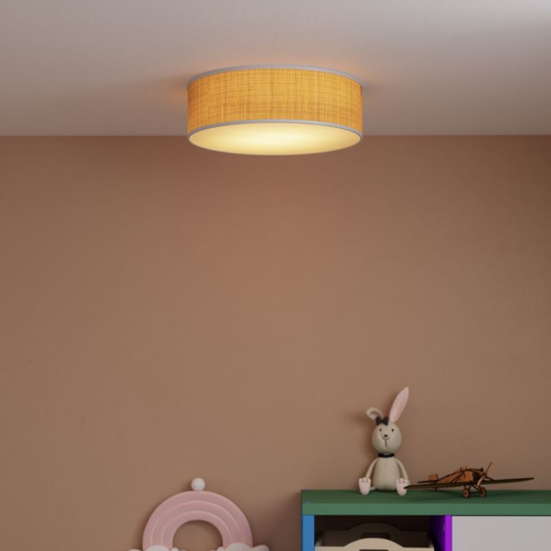 GoodHome Oilbird loftlampe 2 x E27 i stråmateriale