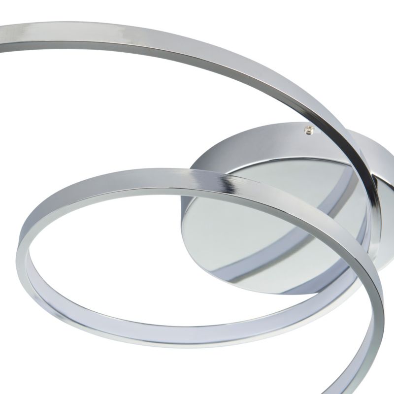 Loftslampe Pegmati 2900 lm 3000 K Krom