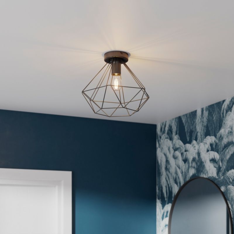 GoodHome Smertrio E27 sort plafond