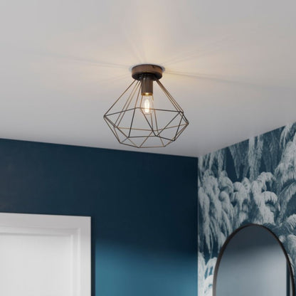 GoodHome Smertrio E27 sort plafond