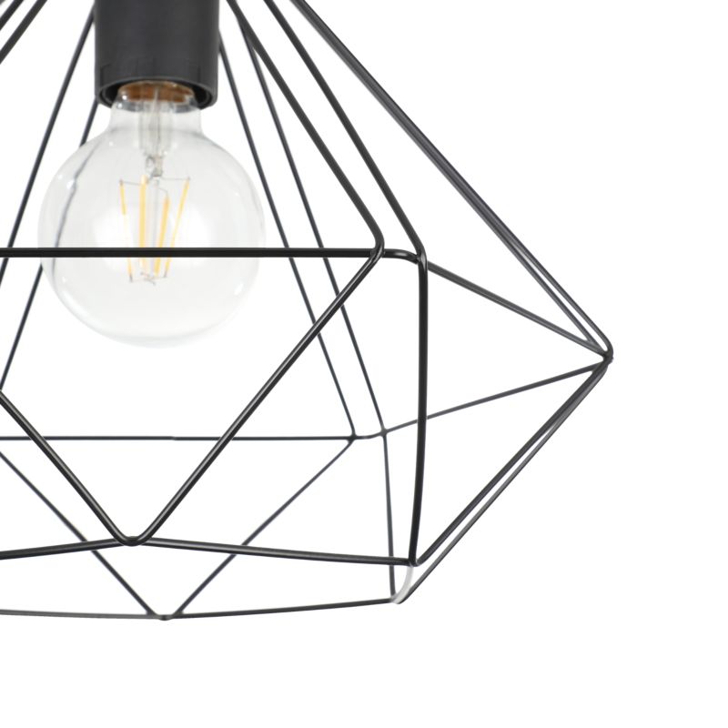 GoodHome Smertrio E27 sort plafond