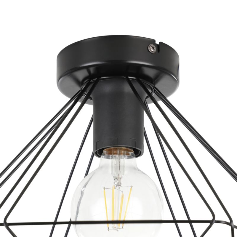 GoodHome Smertrio E27 sort plafond