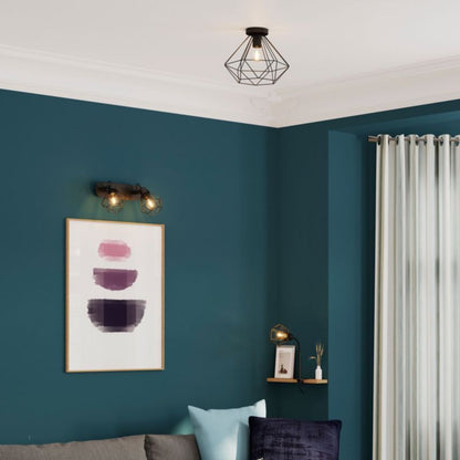 GoodHome Smertrio E27 sort plafond