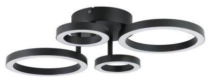 Loftslampe Taphao 3200 lm 3000 K Sort Dæmpbar