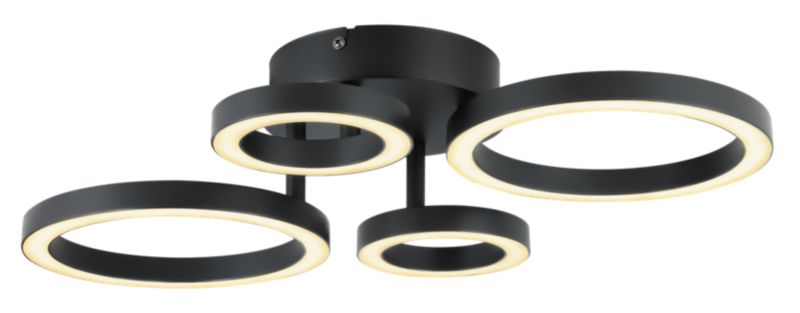 Loftlampe Taphao 3200 lm 3000 K Sort DIM