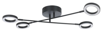 Loftslampe Taphao Tube 2800 lm Sort Dæmpbar