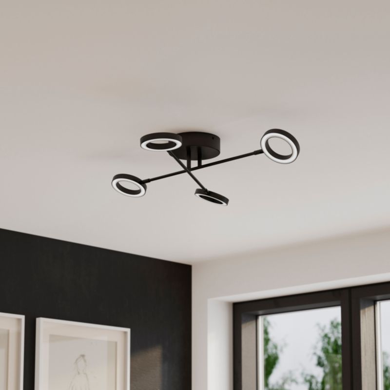 Loftslampe Taphao Tube 2800 lm Sort Dæmpbar