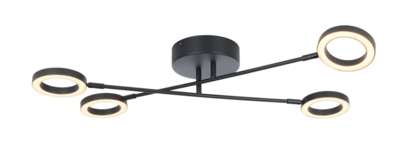 Loftslampe Taphao Tube 2800 lm Sort Dæmpbar