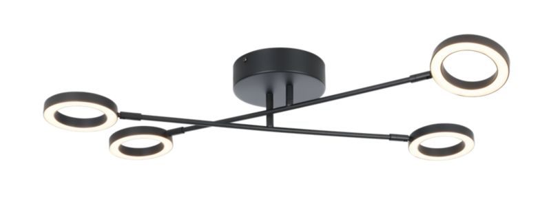 Loftslampe Taphao Tube 2800 lm Sort Dæmpbar