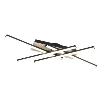 Loftslampe Windflower 1875 lm DIM Sort Træ
