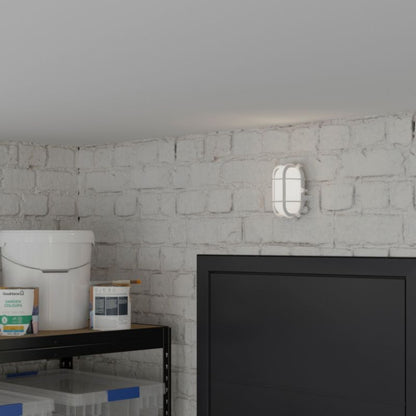 Klenova E27 IP44 hvid plafondæmpning