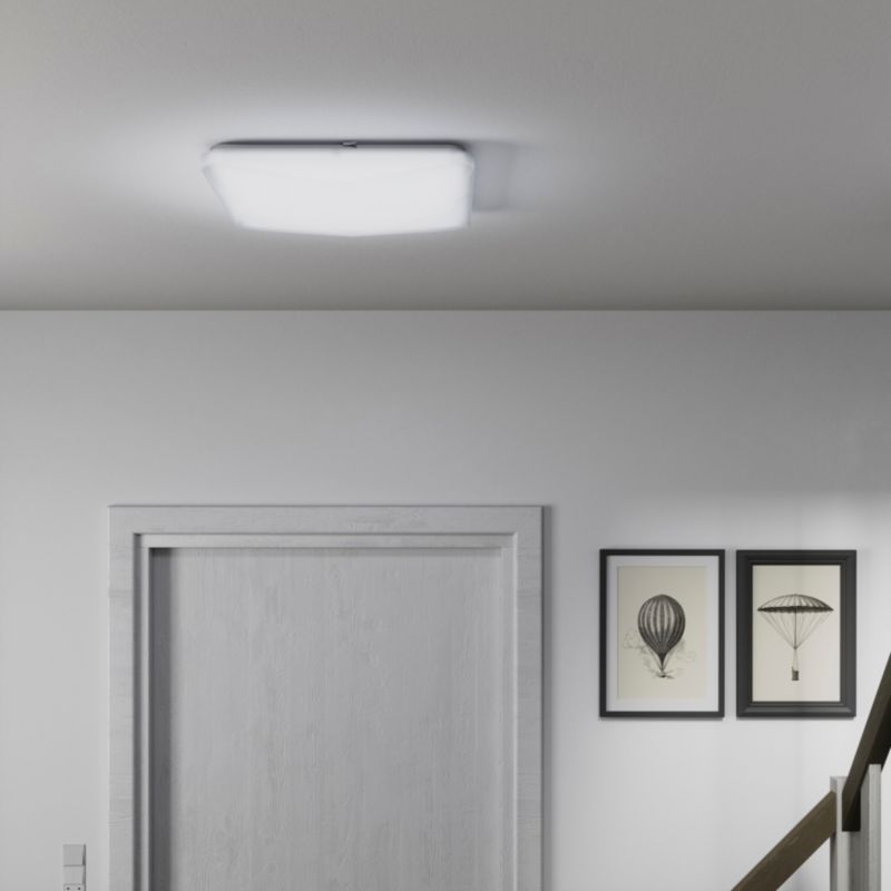 GoodHome Medora CCT kvadratisk loftlampe 3100 lm hvid DIM