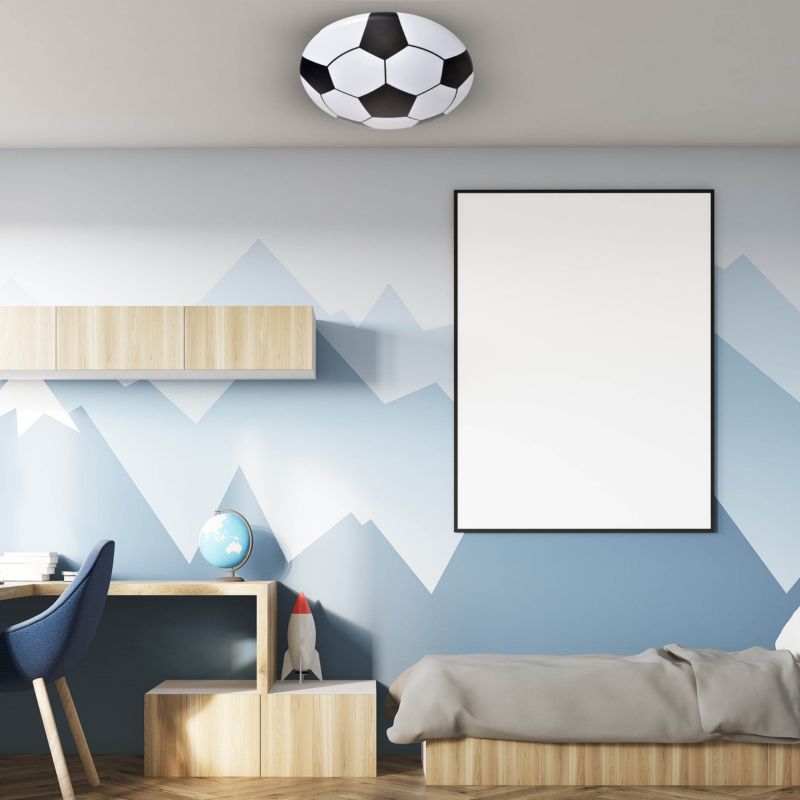 Loftslampe Ball 18 W 400 mm Hvid/Sort