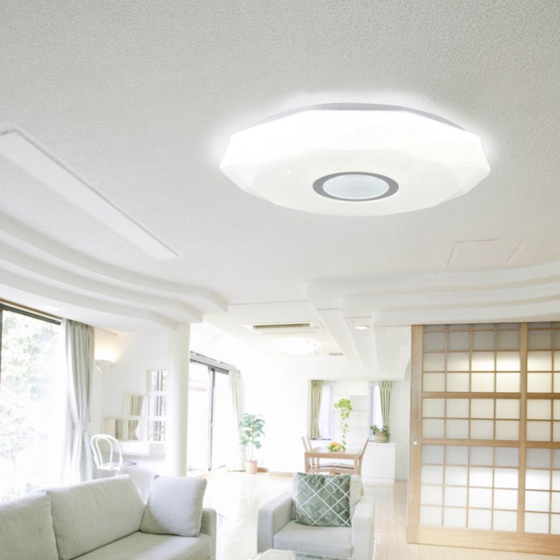 LED-loftlampe Goldlux Diamond 50 CCT IP44 Hvid