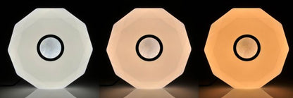 LED-loftlampe Goldlux Diamond 50 CCT IP44 Hvid