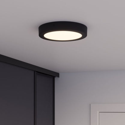 LED-Loftlampe Aius 1200 lm 4000 K 21 cm Sort