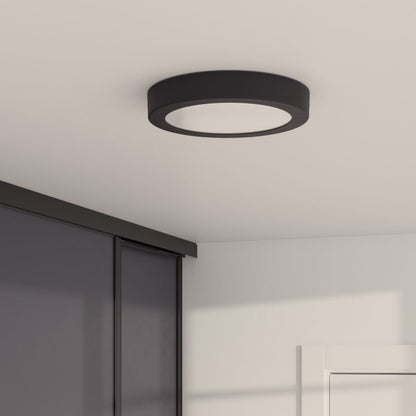 LED Loftlampe Aius 1200 lm 4000 K 21 cm Sort